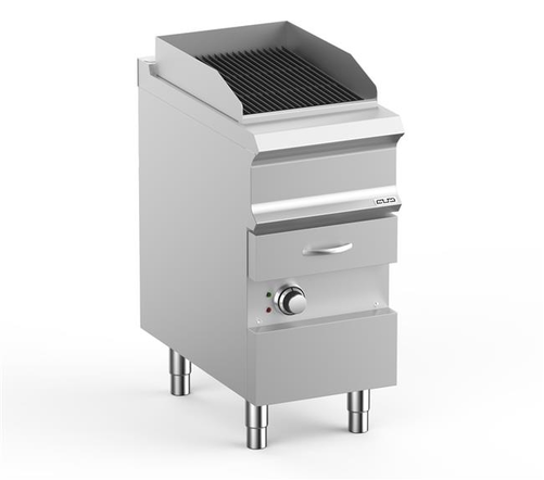 Grill wodny elektryczny na podstawie z szufladą na wodę, 6 kW, 400x730x850 mm | MBM, DominaPro 700