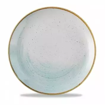 Talerz płytki coupe 288 mm | CHURCHILL, Stonecast Accents Duck Egg