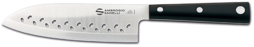 Nóż Santoku perforowany, ostrze 160 mm | AMBROGIO SANELLI, Hasaki