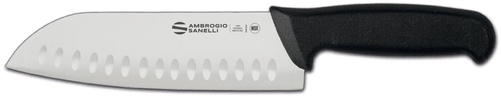 Nóż Santoku, szlif kulowy, ostrze 180 mm | AMBROGIO SANELLI, Supra