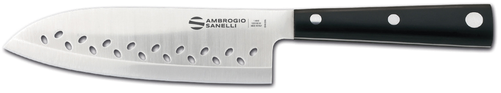 Nóż Santoku perforowany, ostrze 160 mm | AMBROGIO SANELLI, Hasaki