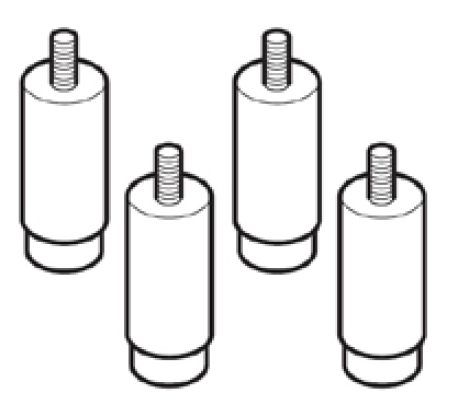 Zestaw 6 regulowanych nóżek | PRIMAX, KPI-1423-4