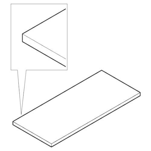 Blat do stołu chłodniczego, 1750x700x40 mm | PRIMAX, PLOO-1750