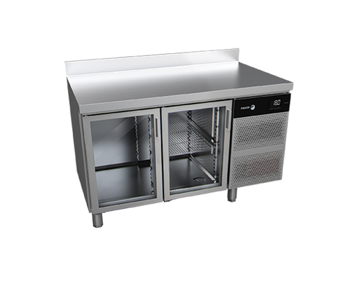 Stół chłodniczy 2-drzwiowy, drzwi przeszklone, 300 l, 1342x700x850 mm, 0,16 kW | FAGOR, Advance