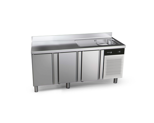 Stół chłodniczy ze zlewem 3-drzwiowy, 428 l, 1792x700x850 mm, 0,203 kW | FAGOR, Concept