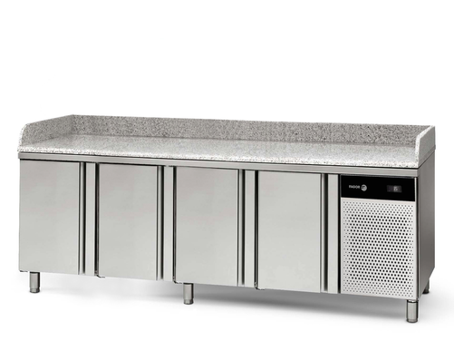 Stół chłodniczy 4-drzwiowy, blat granitowy, 581 l, 2242x700x850 mm, 0,224 kW | FAGOR, Concept