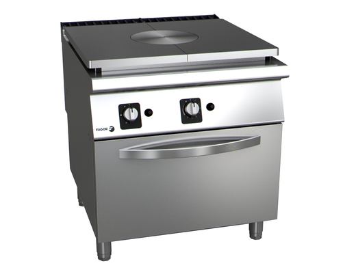 Kuchnia gazowa (G30 - propan-butan) z płytą grzewczą, wolnostojąca z piekarnikiem gazowym, 19,6 kW, 800x930x850 mm | FAGOR, C-G911