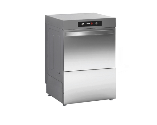 Zmywarka do szkła z dozownikiem płynu nabłyszczającego i myjącego, kosz 350x350 mm, 480x430x660 mm, 2,66 kW | FAGOR, Evo Concept