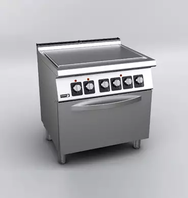 Kuchnia elektryczna z płytą grzewczą, wolnostojąca z piekarnikiem elektrycznym, 16,4 kW, 800x730x850 mm | FAGOR, Linia 700 Kore