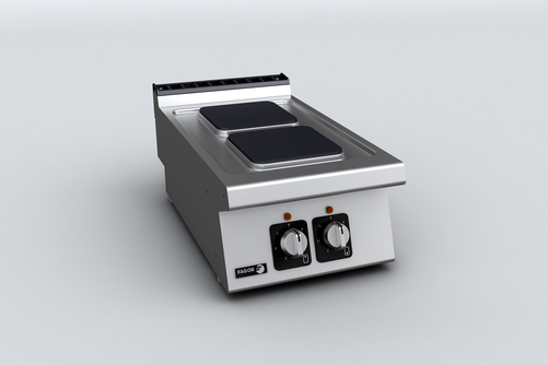 Kuchnia elektryczna z 2 polami grzewczymi, nastawna, 5,2 kW, 400x730x290 mm | FAGOR, Linia 700 Kore