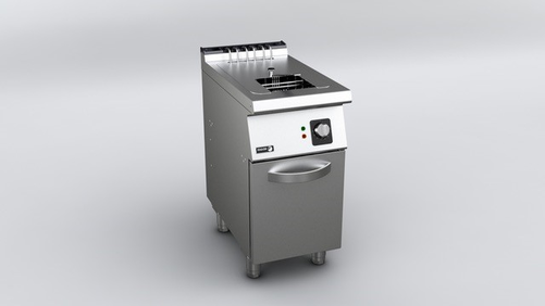 Frytownica elektryczna jednokomorowa 8 l z kranem spustowym, nastawna, 6 kW, 400 V, 400x730x290 mm | FAGOR, F-E7108