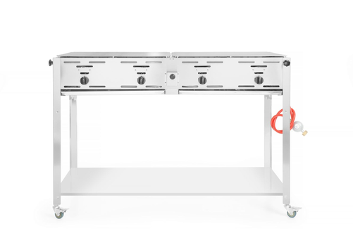 Grill gazowy, 4 palniki, 22 kW | HENDI, Master Quattro