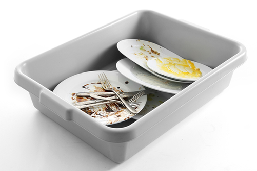 Pojemnik na brudne naczynia z uchwytami, 555x410x130 mm | HENDI, 552001