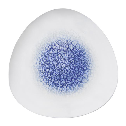 Talerz trójkątny 270x270 mm, biały, niebieski | FINE DINE, Earth Colours Serenity