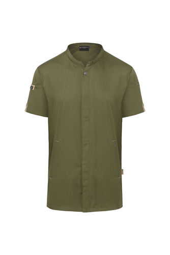 Bluza kucharska męska, rozmiar 58, zielony mech | KARLOWSKY, Green-Generation