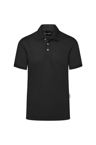 Koszulka męska typu polo, rozmiar M, czarna | KARLOWSKY, Modern-Flair