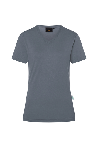 Koszulka damska z krótkim rękawem, rozmiar XL, antracyt | KARLOWSKY, Casual-Flair