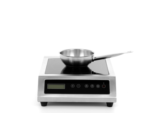 [Zestaw] Kuchenka indukcyjna nastawna 3,5 kW + Rondel do sosów 1,2 l o średnicy 160 mm ze stali nierdzewnej | TECHNICA, Platinum Line