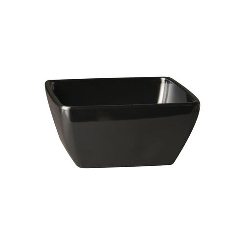 Miska kwadratowa 190x190x90 mm, 1,5 l, czarna | APS, Friendly Bowl