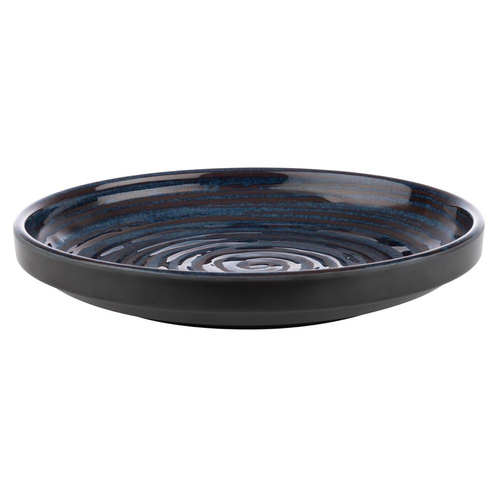 Talerz głęboki z melaminy o średnicy 230 mm, niebieski, szary | APS, Loops