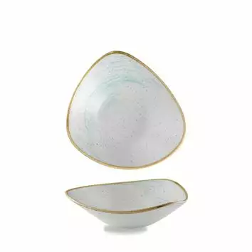 Miska trójkątna 235 mm, 0,6 l | CHURCHILL, Stonecast Accents Duck Egg