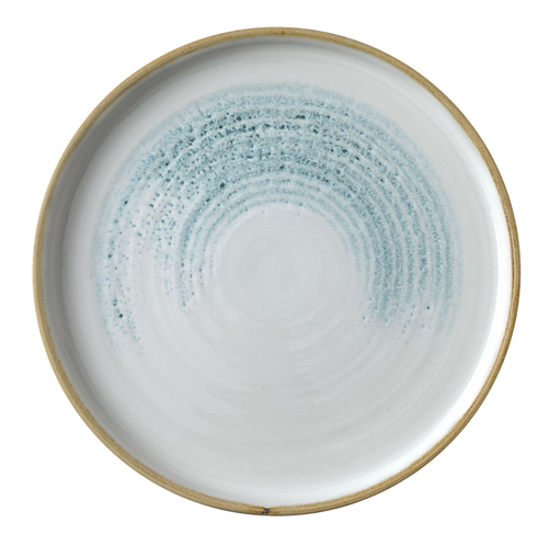 Talerz płytki okrągły z rantem 210 mm | CHURCHILL, Homespun Accents Aquamarine