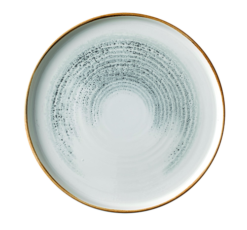 Talerz płytki okrągły z rantem 260 mm | CHURCHILL, Homespun Accents Jasper Grey
