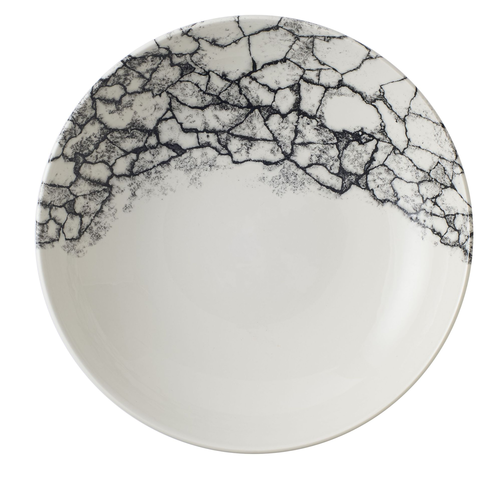 Miska coupe 248 mm, 1,136 l | CHURCHILL, Kintsugi Accents Quartz Black