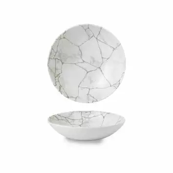 Miska coupe 182 mm, 0,426 l | CHURCHILL, Studio Prints Kintsugi Agate Grey