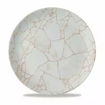 Talerz płytki coupe 288 mm | CHURCHILL, Studio Prints Kintsugi Coral