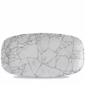 Półmisek prostokątny 355x189 mm | CHURCHILL, Studio Prints Kintsugi Pearl Grey