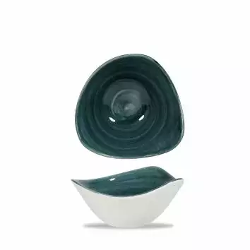 Miska trójkątna 153 mm, 0,26 l | CHURCHILL, Stonecast Patina Rustic Teal