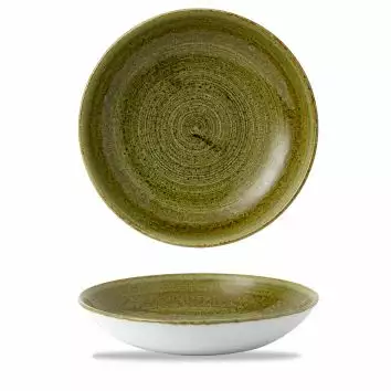 Miska coupe 248 mm, 1,136 l | CHURCHILL, Stonecast Plume Olive