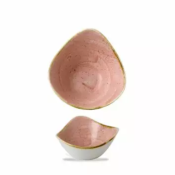 Miska trójkątna 153 mm, 0,26 l | CHURCHILL, Stonecast Petal Pink