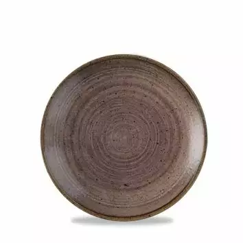 Talerz płytki coupe 165 mm | CHURCHILL, Stonecast Raw Brown