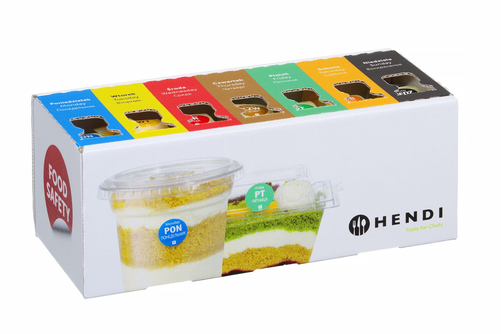 Zestaw etykiet jednorazowych z podajnikiem | HENDI, 850299