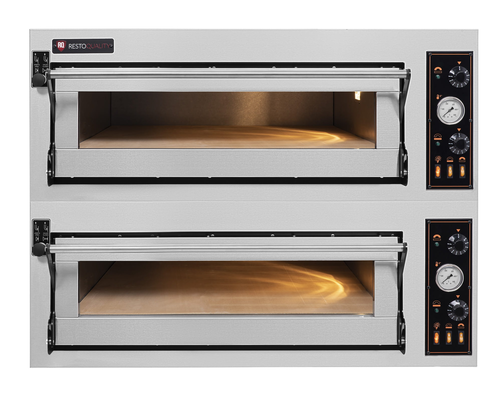 Piec do pizzy 2-komorowy modułowy, 8x pizza 400 mm, 13,8 kW, 1130x985x750 mm | RESTO QUALITY, Bake