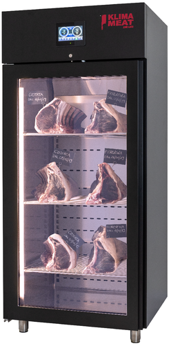 Szafa do sezonowania mięsa, 1-drzwiowa, drzwi przeszklone, 920x800x2115 mm | ZERNIKE, Klima Multifunction System