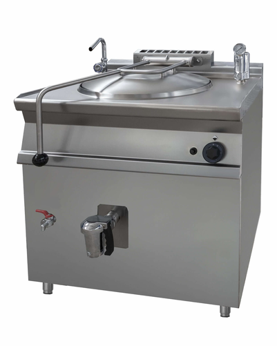 Kocioł warzelny elektryczny z pośrednim systemem grzania, 80 l, 12 kW, 800x700x900 mm | RESTO QUALITY, RQLR