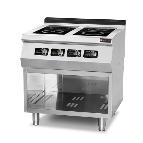 Kuchnia indukcyjna z 4 polami grzewczymi, 800x900x850 mm, 14 kW | RESTO QUALITY, RQ.PLS