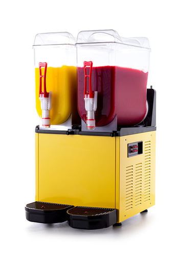 Granitor do sorbetów 2x 12 l, żółty | RESTO QUALITY, Slush