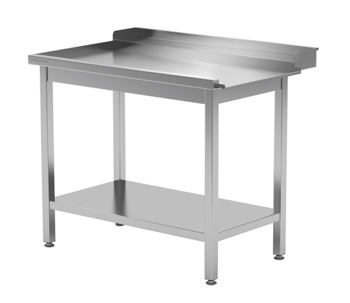 Stół wyładowczy lewy z półką do zmywarki kapturowej 1300x700x850 mm | TECHNICA, 238L1370