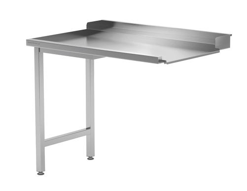 Stół wyładowczy lewy na dwóch nogach do zmywarki kapturowej 1400x760x850 mm | TECHNICA, 240L1476