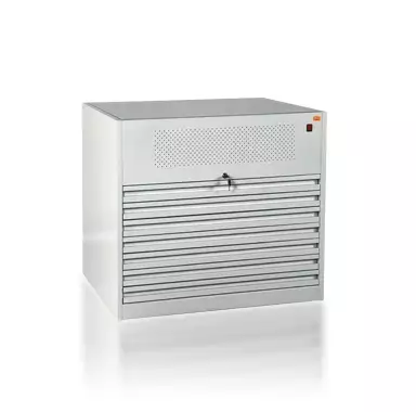 Szafa na plany i mapy formatu A-1, podświetlany blat, 7 szuflad | KART-MAP, A1PB/7