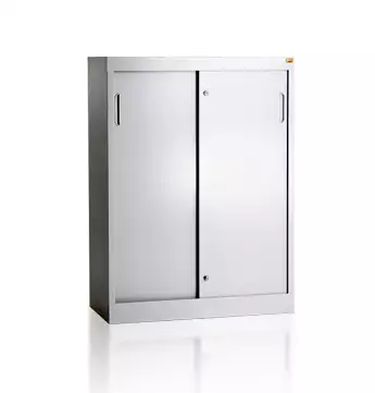 Szafa biurowa 2-półkowa z drzwiami przesuwnymi | KART-MAP, BP/2