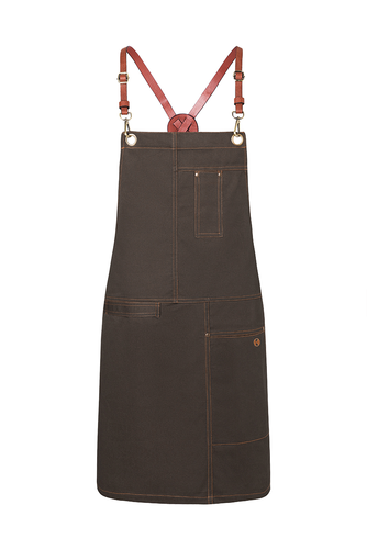 Fartuch unisex 68x80 cm, czekoladowy | KARLOWSKY, X-Style