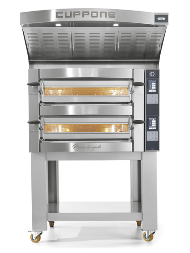 Piec do pizzy 2-komorowy, 8x pizza 35 cm, 11,6 kW, 1190x1100x780 mm | CUPPONE, Michelangelo