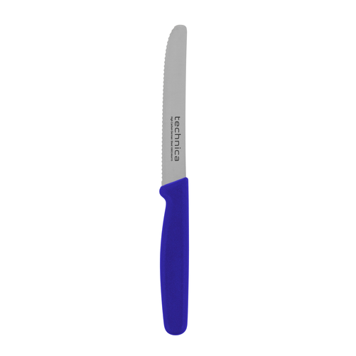 Nóż uniwersalny, pikutek 210 mm, ostrze faliste 110 mm, niebieski | TECHNICA, Silver Line