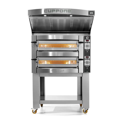 Piec do pizzy 2-komorowy, 12x pizza 35 cm, 16,8 kW, 1190x1460x780 mm | CUPPONE, Michelangelo