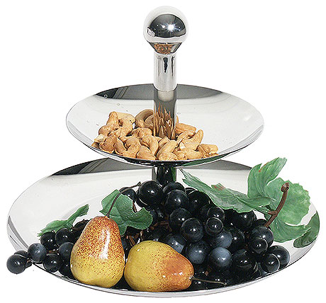 Patera nierdzewna na owoce dwustopniowa o średnicy 160/270 mm | CONTACTO, 59/002